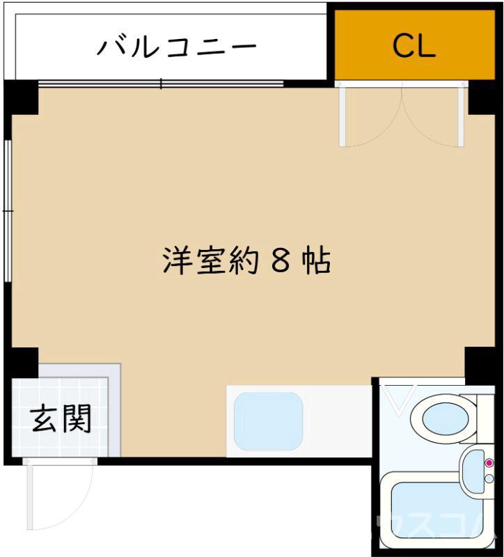 ヴィオラ壱番(ワンルーム/4階)の間取り写真