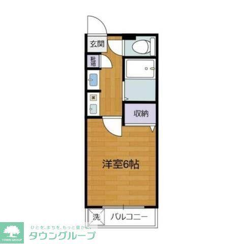 ルミネ仲町(1K/1階)の間取り写真