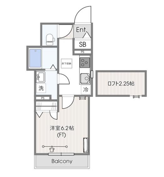 MCD IL SOLE(1K/1階)の間取り写真