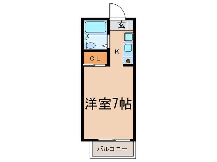 スカイパーク富士1(1K/1階)の間取り写真