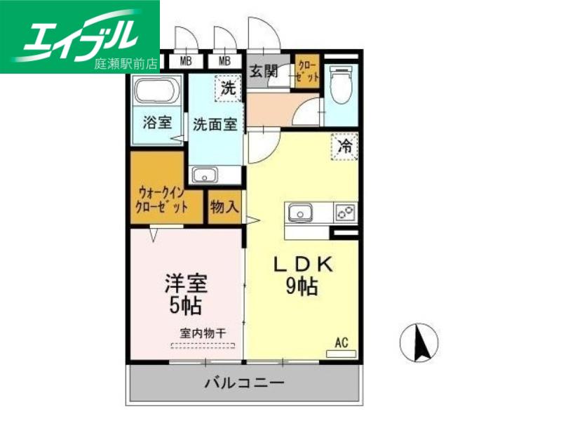 アースガーデンSOJA(1LDK/2階)の間取り写真
