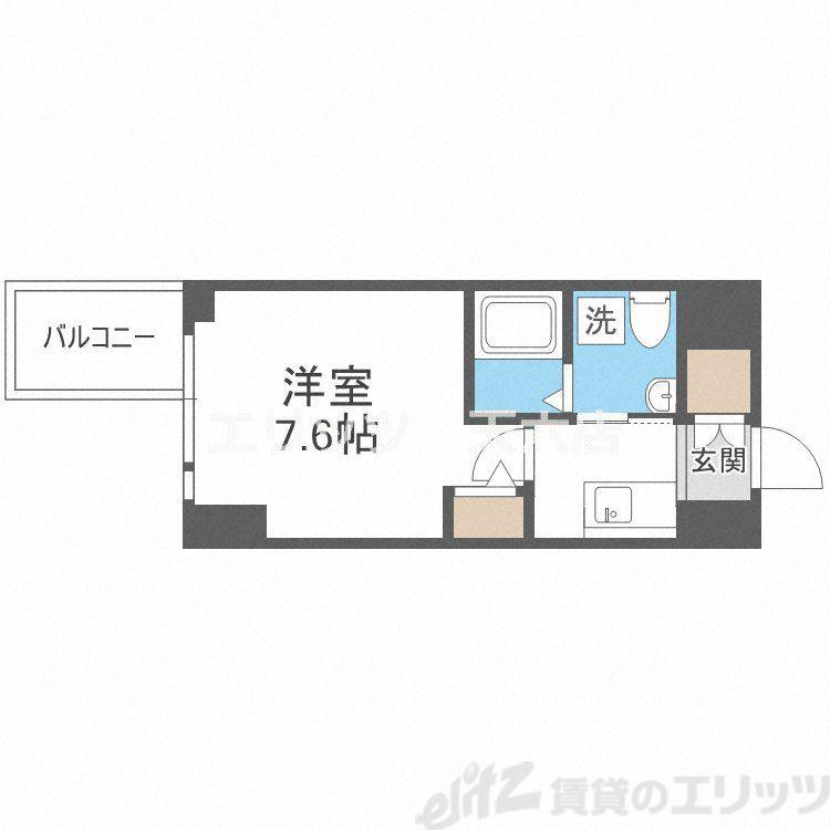 HS梅田イースト(1K/9階)の間取り写真