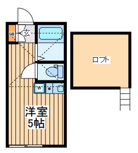 アンフィニ鶴見市場(ワンルーム/2階)の間取り写真