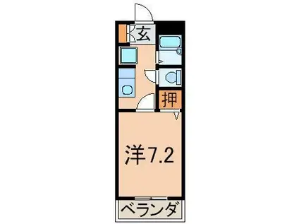 ピュア・メゾン・M(1K/3階)の間取り写真
