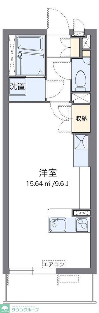 ミランダフェリーチェ(ワンルーム/1階)の間取り写真