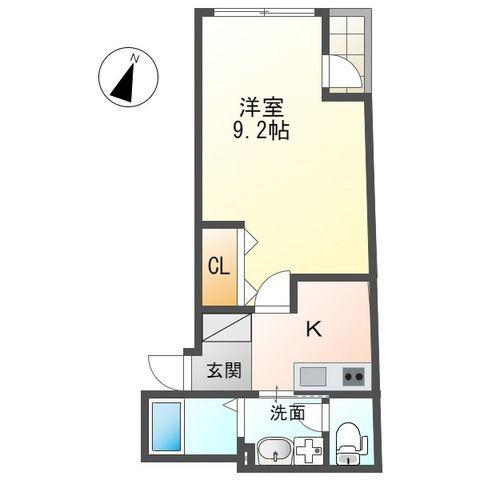 ボス バレーヒル(1K/5階)の間取り写真