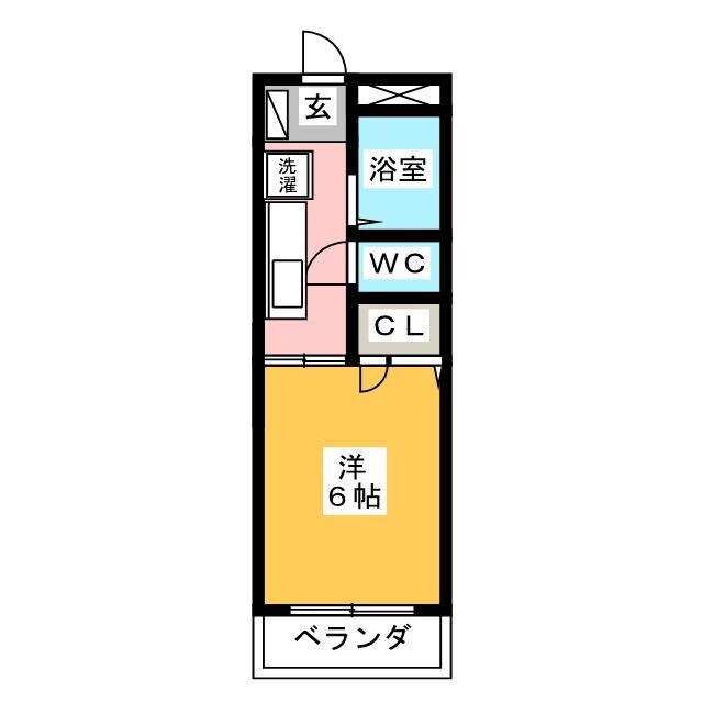メゾン伏屋(1K/3階)の間取り写真