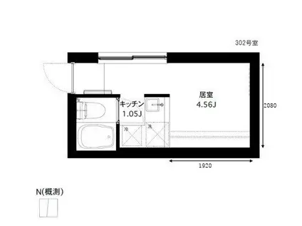 SH52412(1K/3階)の間取り写真