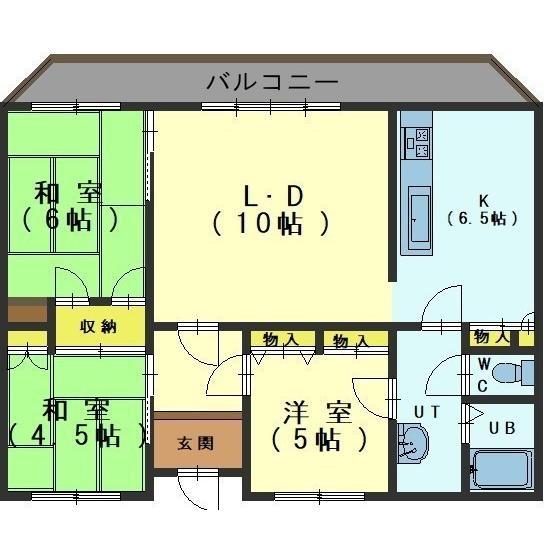 柏木プラザ(3LDK/9階)の間取り写真