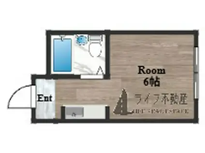 大宝 枚岡CTヒルズ(ワンルーム/1階)の間取り写真