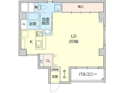 LIFE INN桜山 東館(ワンルーム/4階)の間取り写真