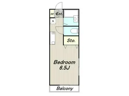 Kハイツ(1K/2階)の間取り写真