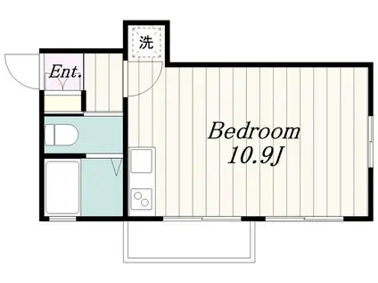 コートハウス新百合ヶ丘(ワンルーム/2階)の間取り写真