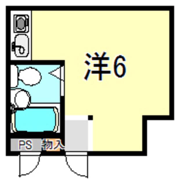 ラムール西明石(ワンルーム/4階)の間取り写真