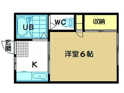 ハイツ小池 NO.1(1K/1階)の間取り写真