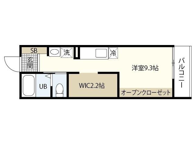 GRACE西栄 ANNEX(ワンルーム/2階)の間取り写真