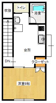 フレグランスS(1DK/2階)の間取り写真