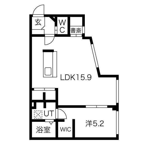 R-FINO新さっぽろ(1LDK/5階)の間取り写真