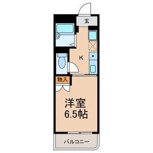 ハイツおゆみ野I(1K/1階)の間取り写真