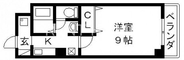 Mプラザ布施弐番館(1K/8階)の間取り写真