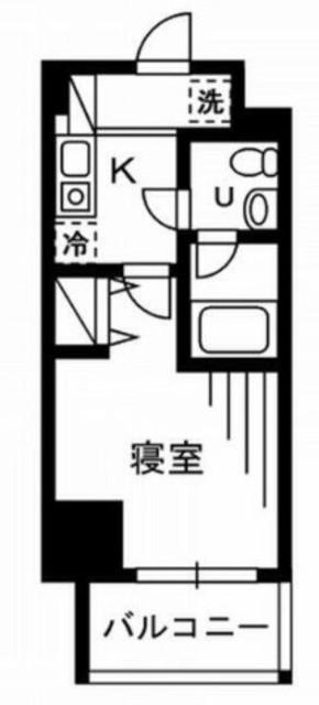 プライムアーバン川口(1K/5階)の間取り写真