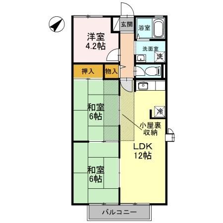アン星ヶ丘(3LDK/1階)の間取り写真