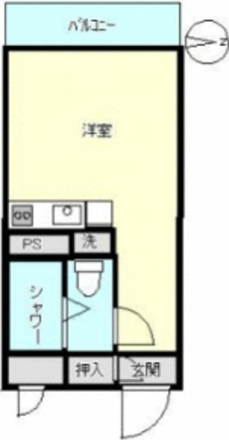 スカイコート荻窪(ワンルーム/3階)の間取り写真