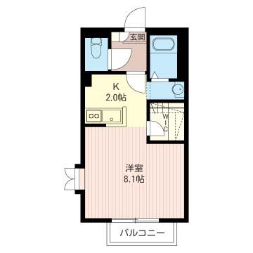 メゾン永福(1K/2階)の間取り写真