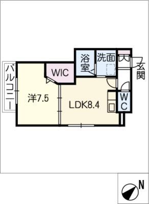 タユトーワ・エビス(1LDK/2階)の間取り写真