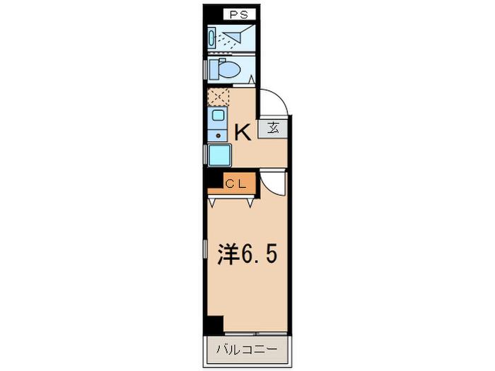 MSA SUGAMO(1K/2階)の間取り写真