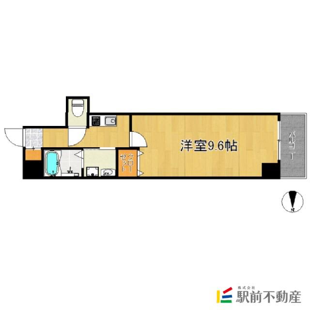 クラシカル大手門(1K/7階)の間取り写真