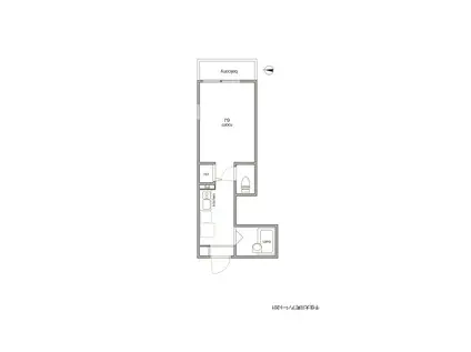 SENJU APPARTMENT(ワンルーム/2階)の間取り写真