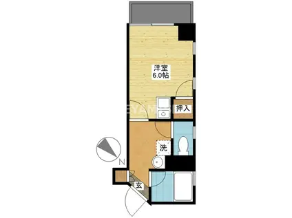 オランダ坂下ビル(ワンルーム/2階)の間取り写真