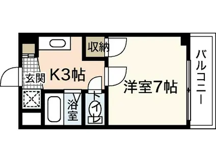 セレーヌ品川(1K/4階)の間取り写真