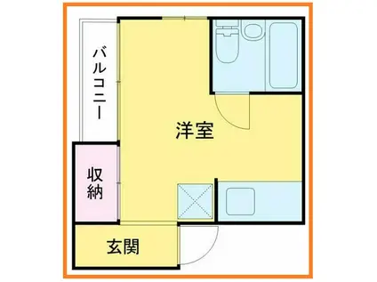 プリモクラッセ高津(ワンルーム/1階)の間取り写真