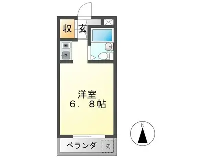 スペースイン金山(ワンルーム/4階)の間取り写真