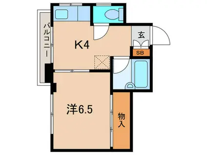 栄太楼ビル(1K/4階)の間取り写真