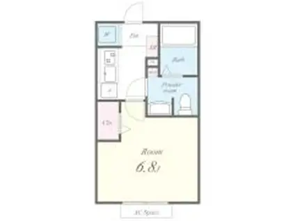 ル・シャンデパン(1K/1階)の間取り写真