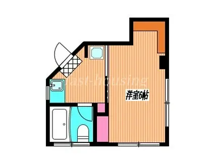 メゾンSANYA(1K/2階)の間取り写真