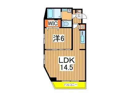 EDO GRAND(1LDK/2階)の間取り写真