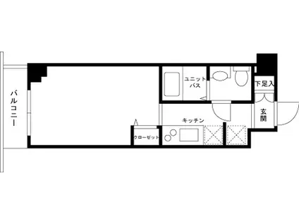 ステージグランデ蒲田(1K/3階)の間取り写真