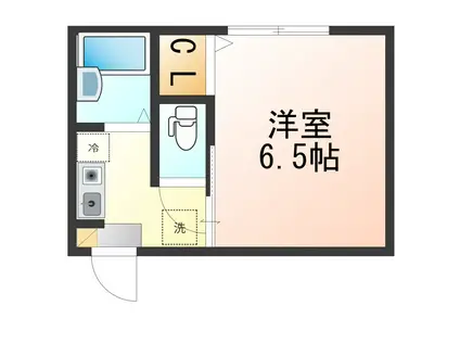 プチロイヤル(1K/2階)の間取り写真