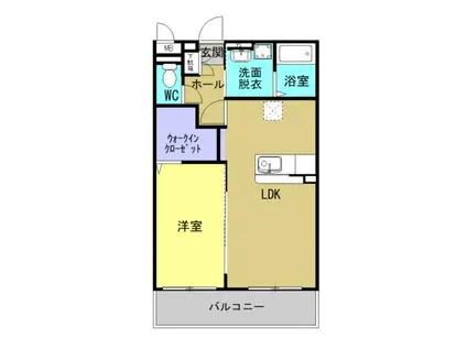 FLOWERCONCORDIA(1LDK/5階)の間取り写真