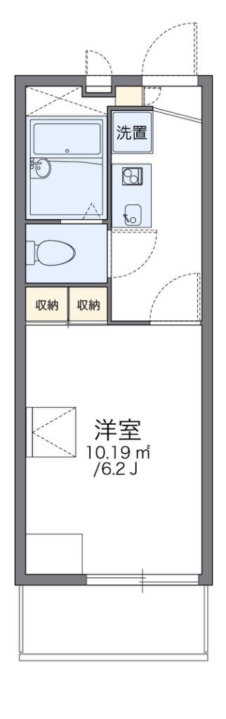 レオパレス淀川(1K/3階)の間取り写真