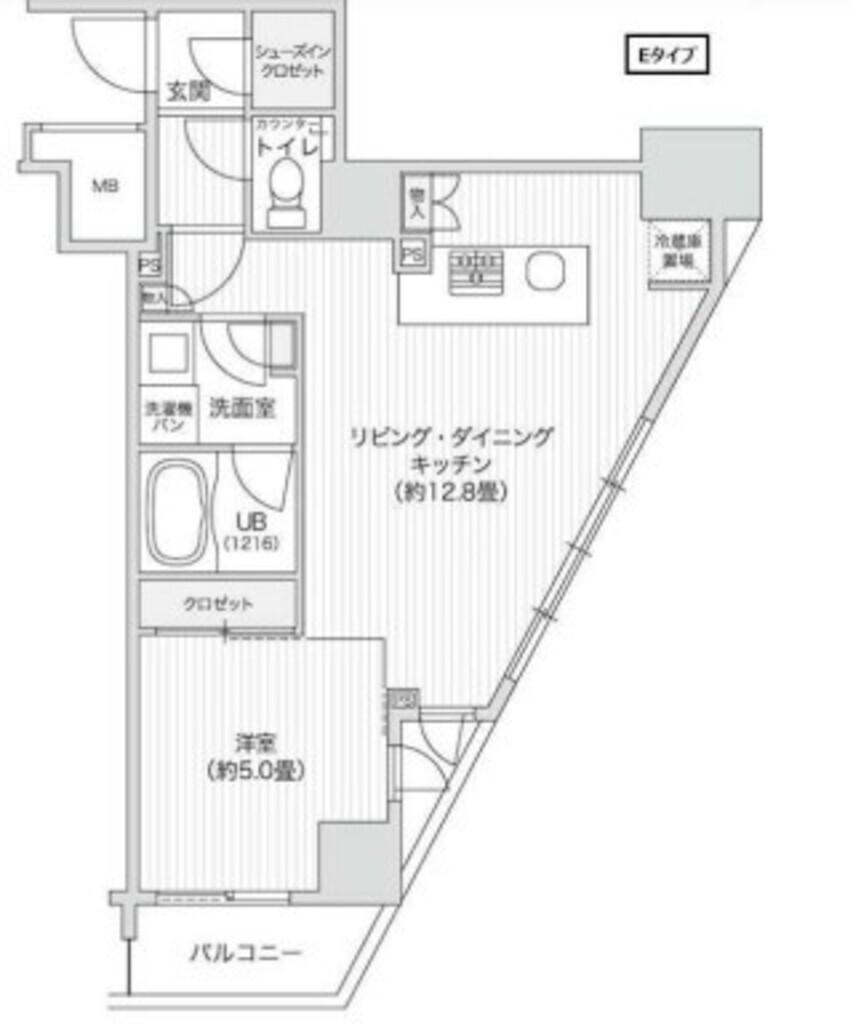 レジディア笹塚II(1LDK/9階)の間取り写真