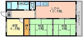 サンシャインイマ(3LDK/2階)の間取り写真