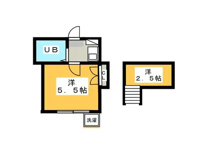 アーデン久我山(1K/2階)の間取り写真