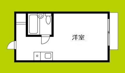 関目花博公館(ワンルーム/4階)の間取り写真