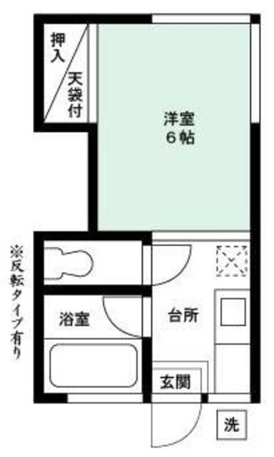 コーポ真喜(1K/1階)の間取り写真