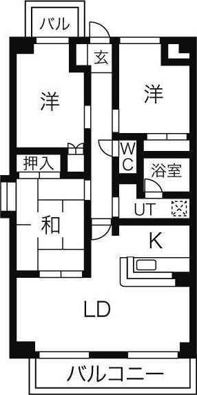 STAGE・M(3LDK/6階)の間取り写真